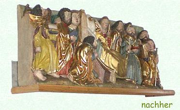 Relief mit der Darstellung vom Tod Mariens