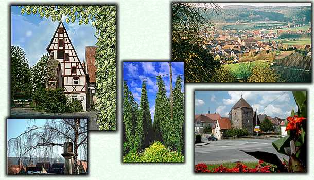 Schlenzgerhaus, Hopfengarten, Stadtansicht von Süden, Kreuzung