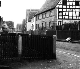 Blick aus unserem Stubenfenster 1957